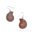 Conch Shell Fossils Animal Dangle Hook Earring